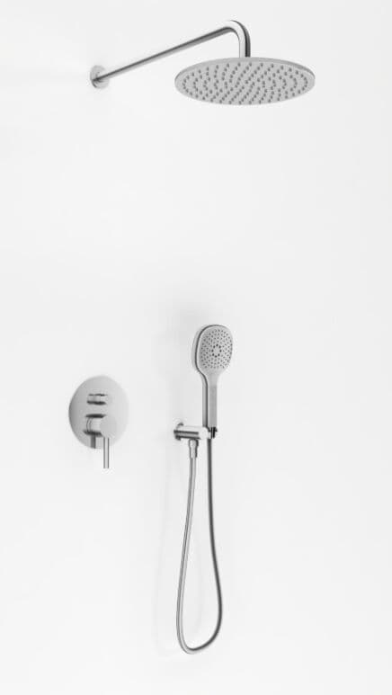 Kohlman Axel Brushed Nickel zestaw prysznicowy nikiel szczotkowany QW210ABNR30