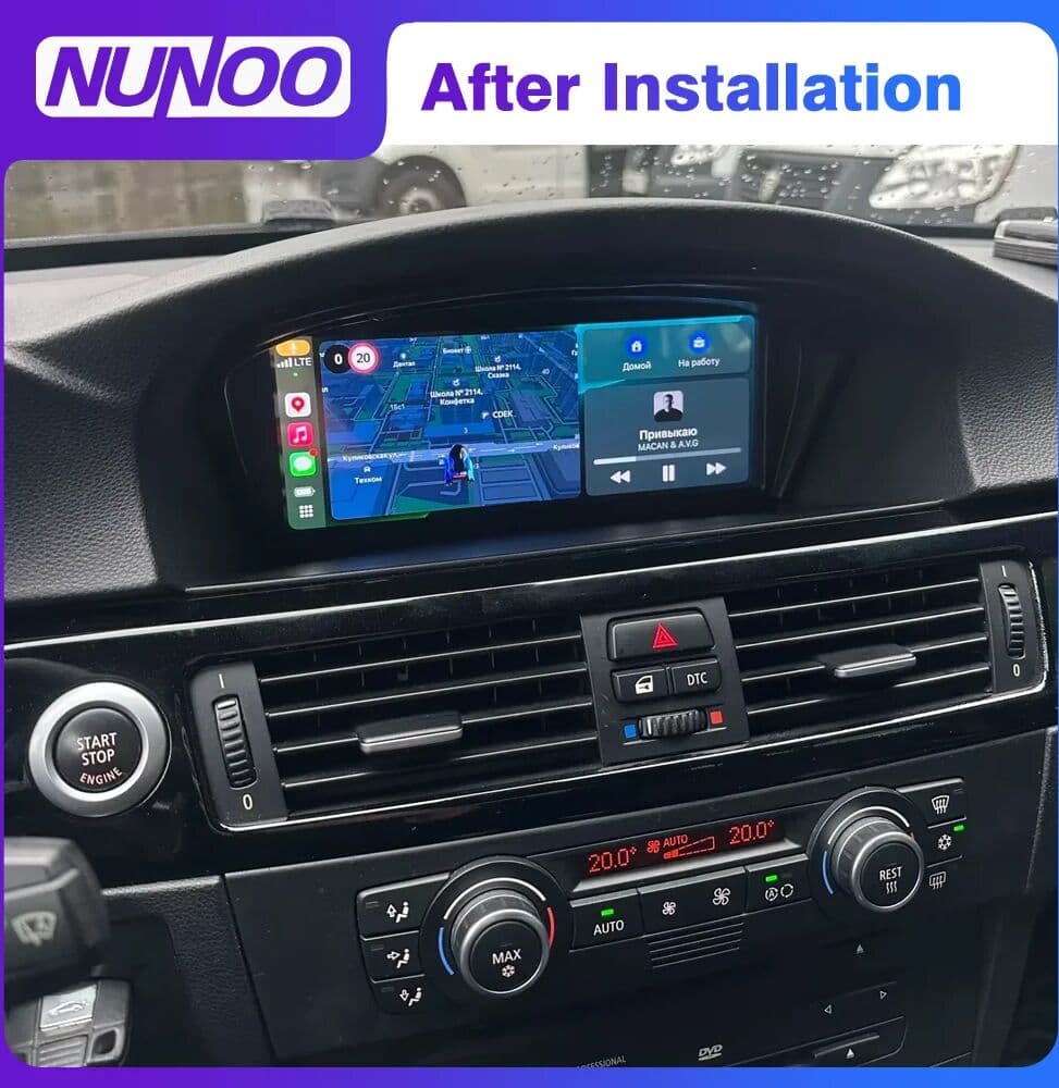 Nunoo Linux Carplay For BMW 3 5 Series E60 E61 E90 E91 E92 E93 2005-2012 Car Multimedia Player Android Auto Radio GPS Navigation