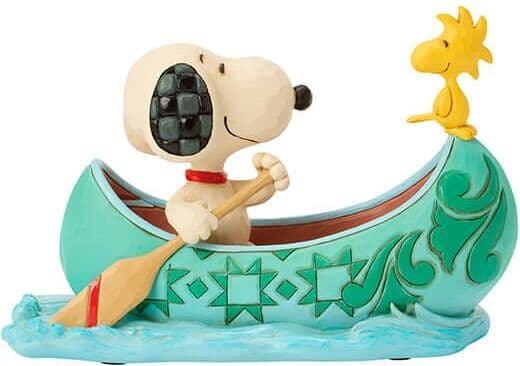 Peanuts by Jim Shore Snoopy & Woodstock in Canoe Figurine