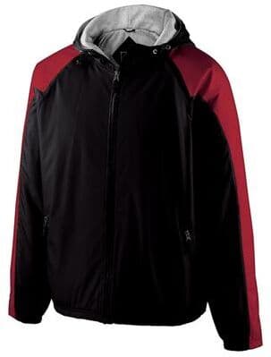 Holloway 229111 Homefield Jacket in Black/Scarlet size Large   Polyester