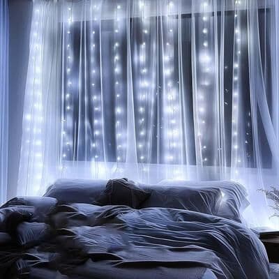 Uplift Essentials LED Curtain Light String white 3mx3m 300leds