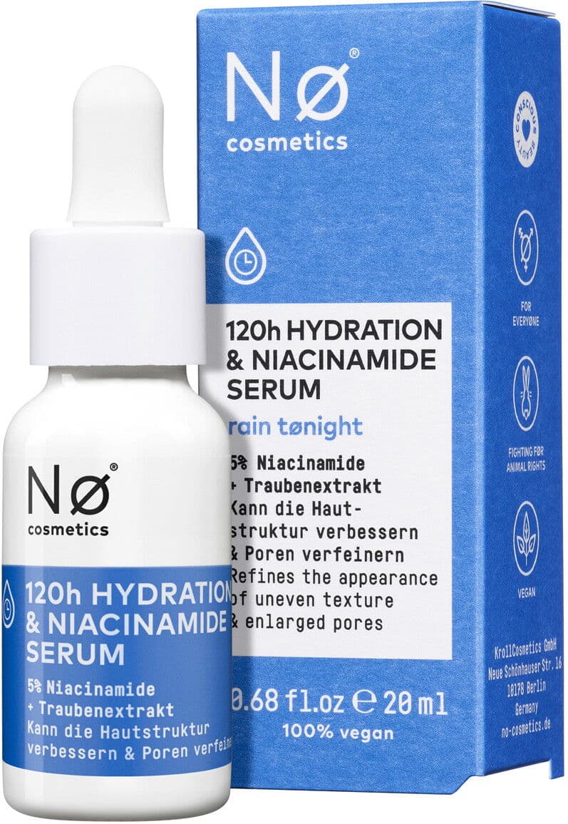 20ml Nø Cosmetics rain tønight 120h Hydration & Niacinamide Serum