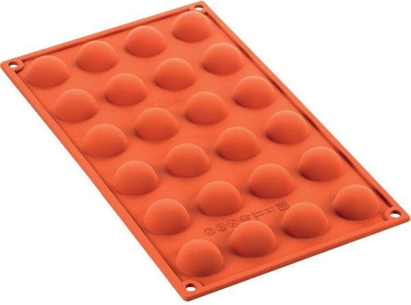 Silikomart Bageform Halvrund 24 Stk, Ø3cm, 1cl