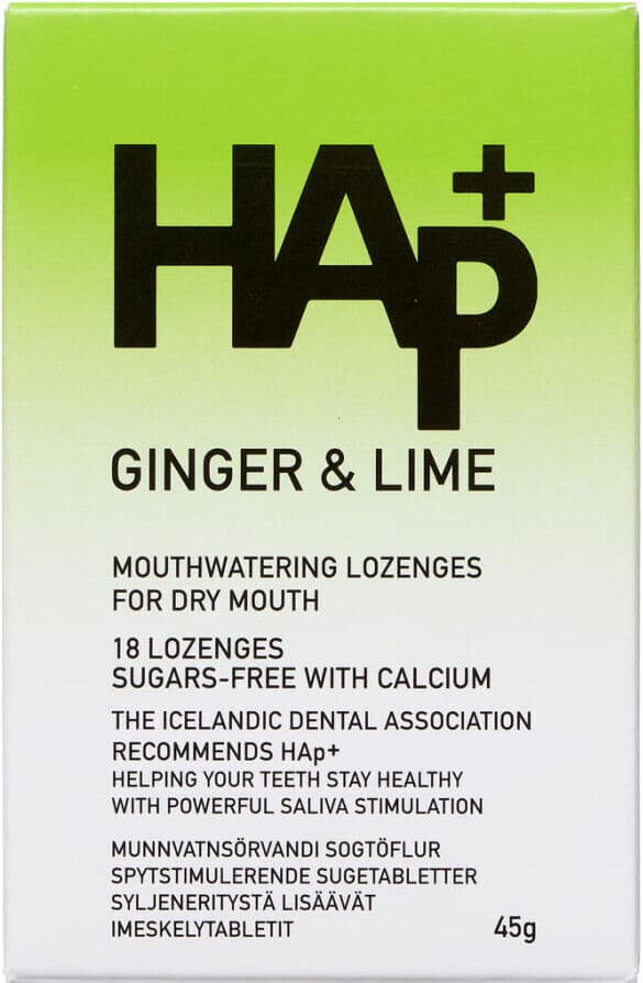 HAp+ Ingefær & Lime Medicinsk udstyr 18 stk