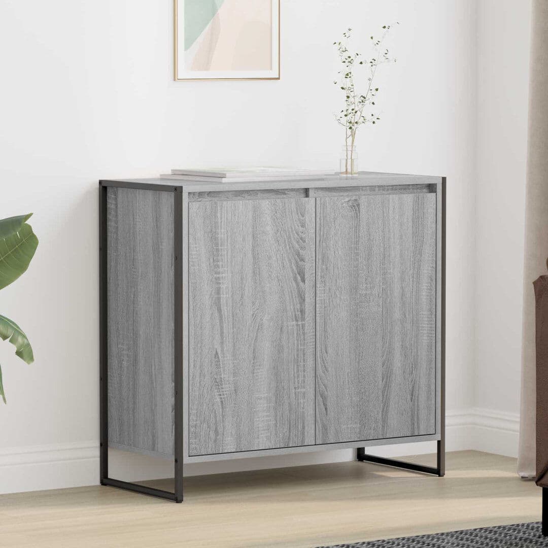 Borough Wharf Sideboard Accent Chest Grey Sonoma 75cm H X 79cm W X 36cm D
