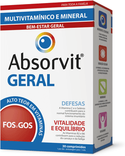 Absorvit Multivitamínico e Mineral Geral 30 cápsulas