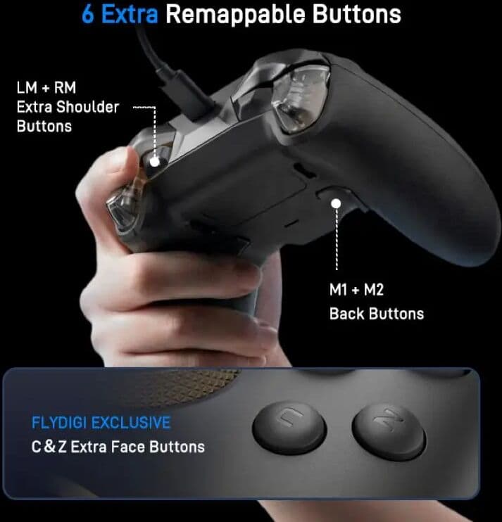 Flydigi Vader 5S: XBOX Licensed Controller with Adjustable Tension Joysticks & Hall Effect Triggers for XBOX Series X S,One .PC