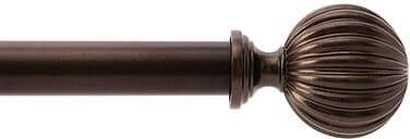 "Set of 2 Fluted Ball Drapery Finial - Bronze, .75"" - Ballard Designs"