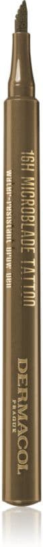 Dermacol 16H Microblade Tattoo αδιάβροχος μαρκαδόρος Για τα φρύδια απόχρωση 01 1 μλ