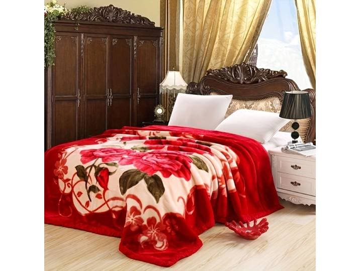 Couverture polaire Super douce de luxe, motif Floral Vintage, épaisse et chaude pour toutes les saisons, lavable en Machine, cadeau du nouvel an