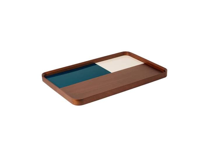 Maison Sarah Lavoine - Plateau - Bleu - Bois exotique laqué - Designer Sarah Lavoine