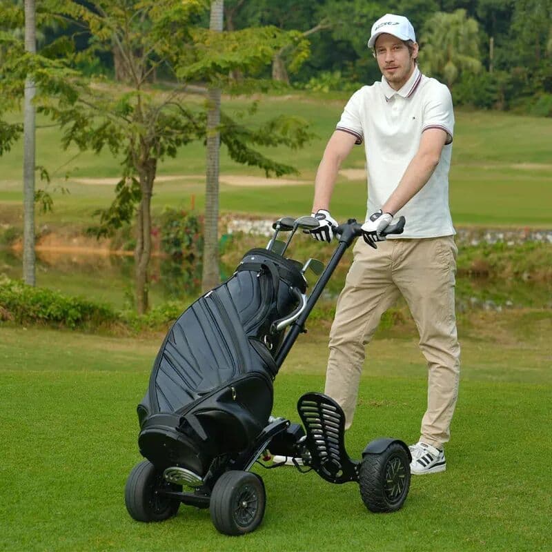 ZUIMI Factory Hot Selling  Mini Folding Golf Electric Trolley Foldle Push Cart Lightweight  Golf scooter For Sale