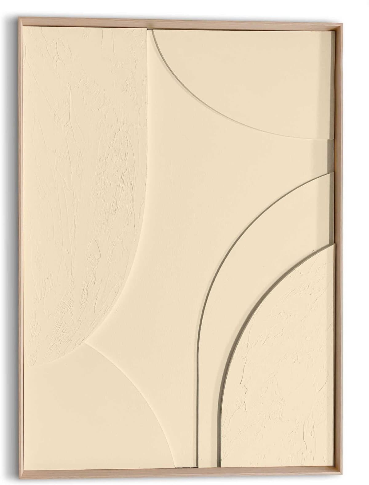 Reinders! Wandbild REINDERS "Terrace - sand", beige (farbe bild(er): beige), B:50cm H:70cm T:3cm, Bilder, Wandbild, Wohnzimmer - 3D - Minimalistisch - Beige - MDF - Abstrakt - 50x70 cm farbe bild(er): beige B/H/T: 50cm x 70cm x 3cm
