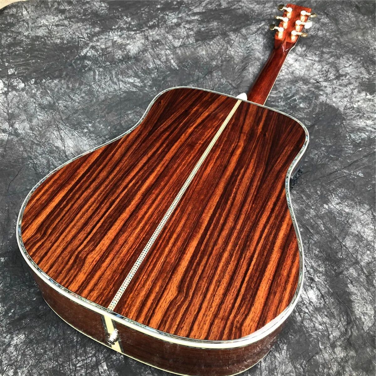 NONE Hand Made 41 Inch D Type Solid Spruce Acoustic Guitar Ebony Fingerboard Rosewood Body