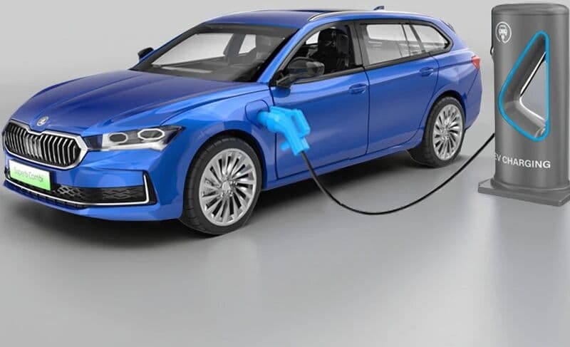 1:35 Skoda Superb IV Combi Alloy Car Model Sound and Light Children's Toy Collectibles Birthday gift
