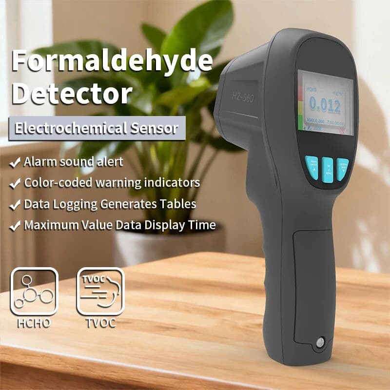 HoldPeak Professional HCHO TVOC Air Quality Monitor Indoor Formaldehyde Detector Electrochemical Sensor Portable Meter with Data Logger