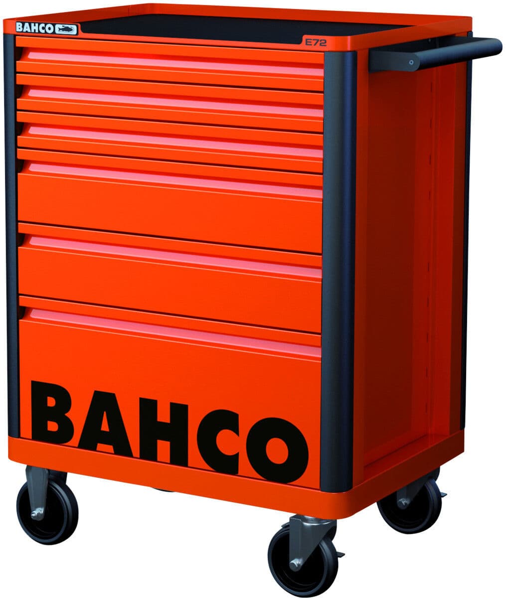Carrinho de ferramentas E72 de 26" com 6 gavetas cinzento 693 mm x 510 mm x 955 mm Bahco 1472K6GREY