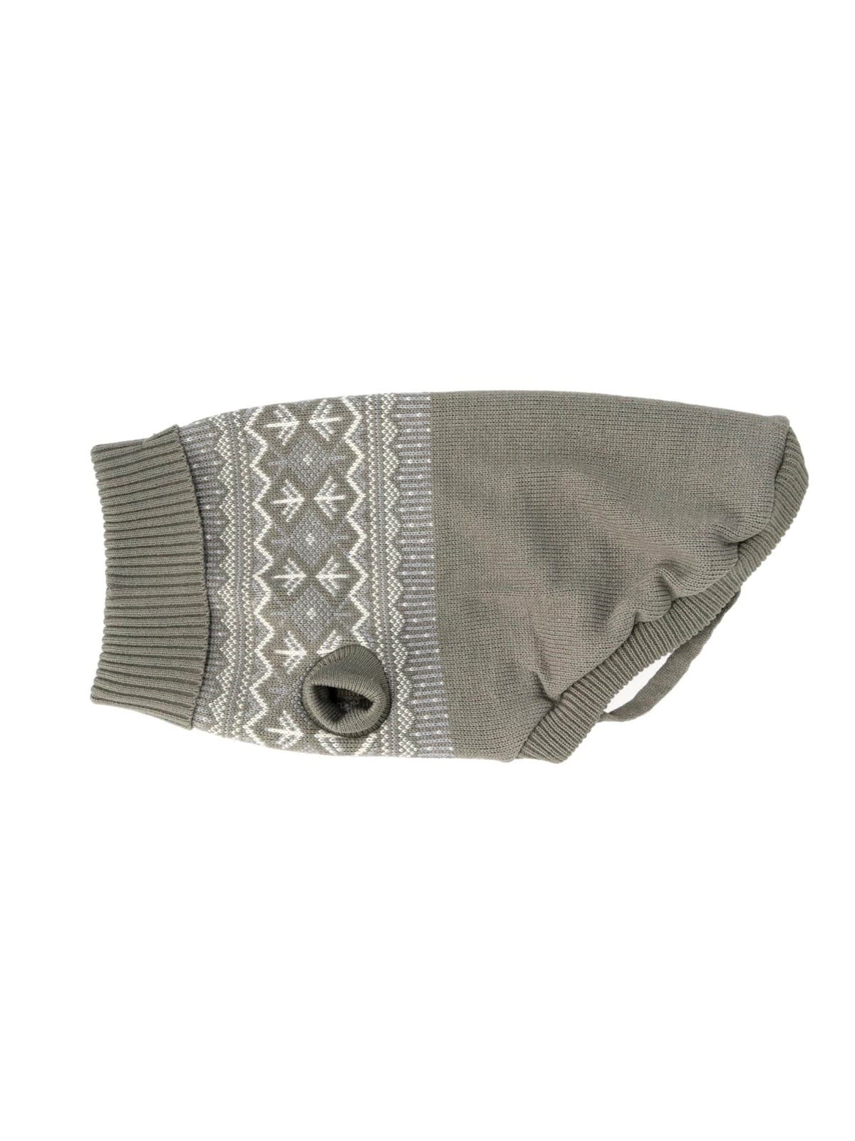 Dogman Strickpullover für Hunde Iselin Grau 20cm