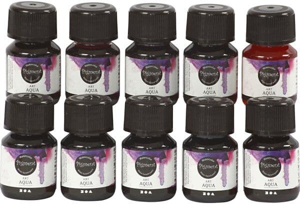 Pigment Akvarelmaling   10x30 Ml   Ass.