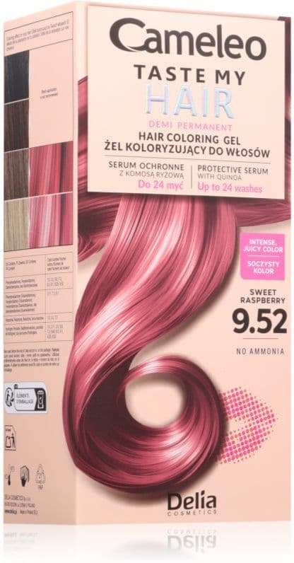 Delia Cosmetics Cameleo Taste My Hair coloration semi-permanente pour les cheveux teinte 9.52 Sweet Raspberry 1 pcs