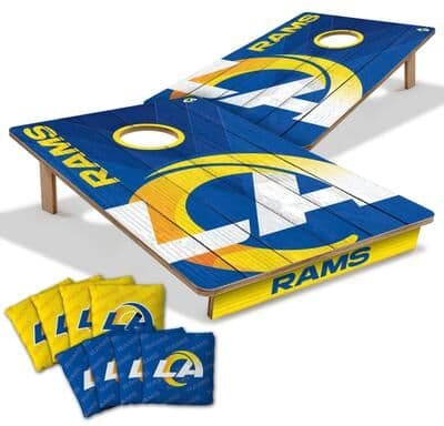 Skip's Garage Los Angeles Rams NFL Tailgate Cornhole Board Set