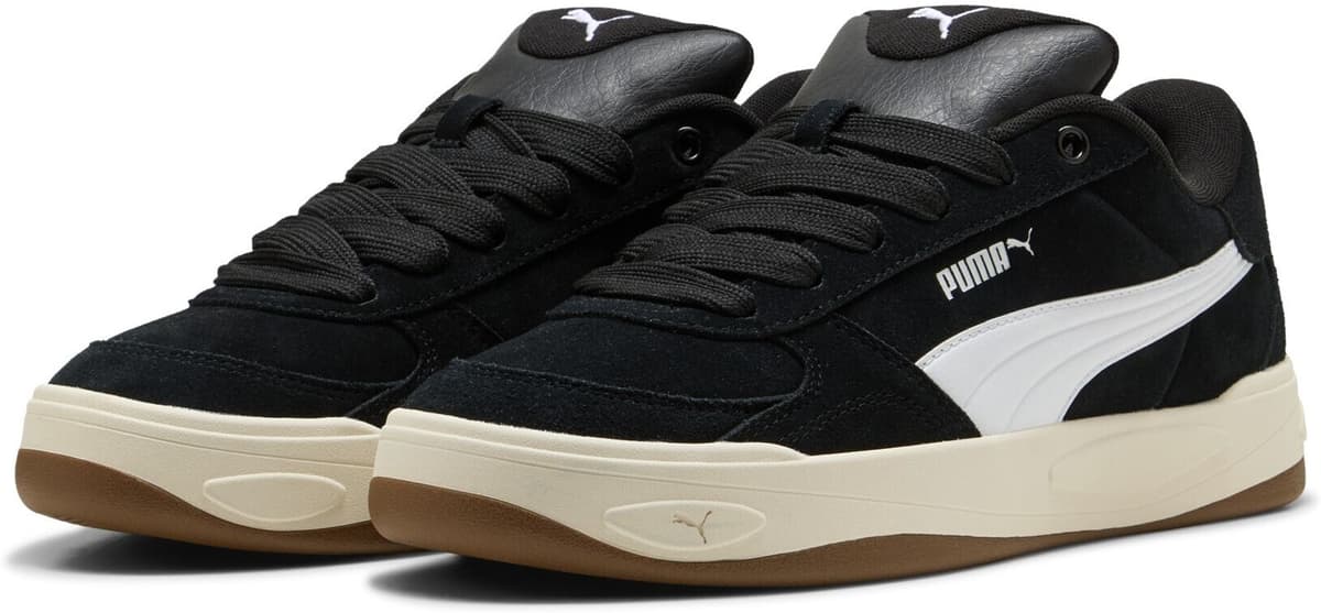 Sneaker PUMA "Park Lifestyle II Sneakers Erwachsene", Herren, Gr. 38, Textil, schwarz, weiß, Obermaterial: Kuhleder, Textil, Synthetik. Futter: Textil. Innensohle: Textil. Laufsohle: Gummi, Schuhe Sneaker