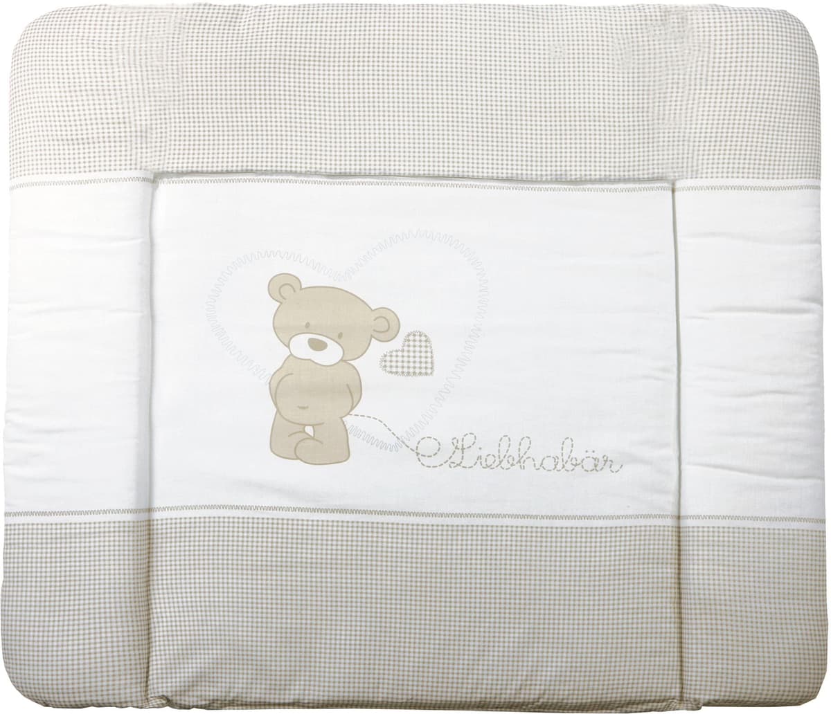 Wickelauflage ROBA "85 x 75 cm", weiß (liebhabär), B:85cm L:75cm, Baumwolle, Polyester, Wickelauflagen, Wickelauflage