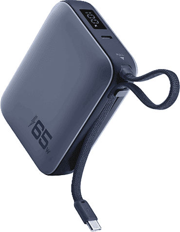 Powerbank - CellularLine Pocket, 20000 mAh, Carga rápida, 65 W, Hasta 144h de carga, 1x USB C, Azul
