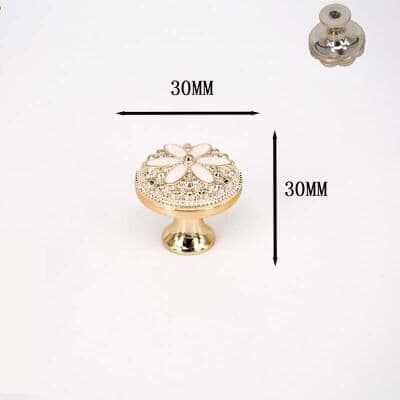 ModernMart Modern Gold Cabinet Drawer Pull Handle Elegant Single Hole Cabinet Handle For Furniture Upgrade 7