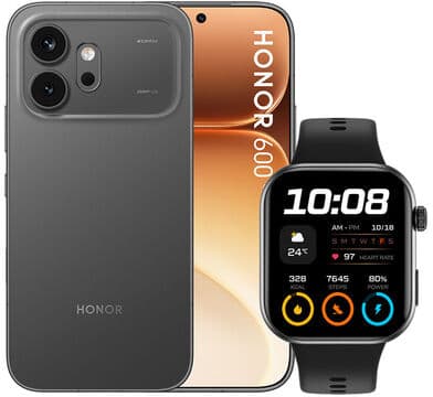 Honor 600  + Smartwatch CHOICE Watch 2i 16,7 cm (6.57'') Doppia SIM Android 16.0 5G USB tipo-C 8 GB 512 GB 6400 mAh Nero