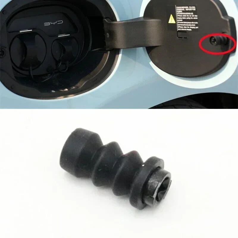Cafoucs For BYD Yuan Plus Atto 3 Seal Dolphin Seagull Car EV Charger Charging Port Outer Cover Lock Pin Clip Spring Rebound Buckle