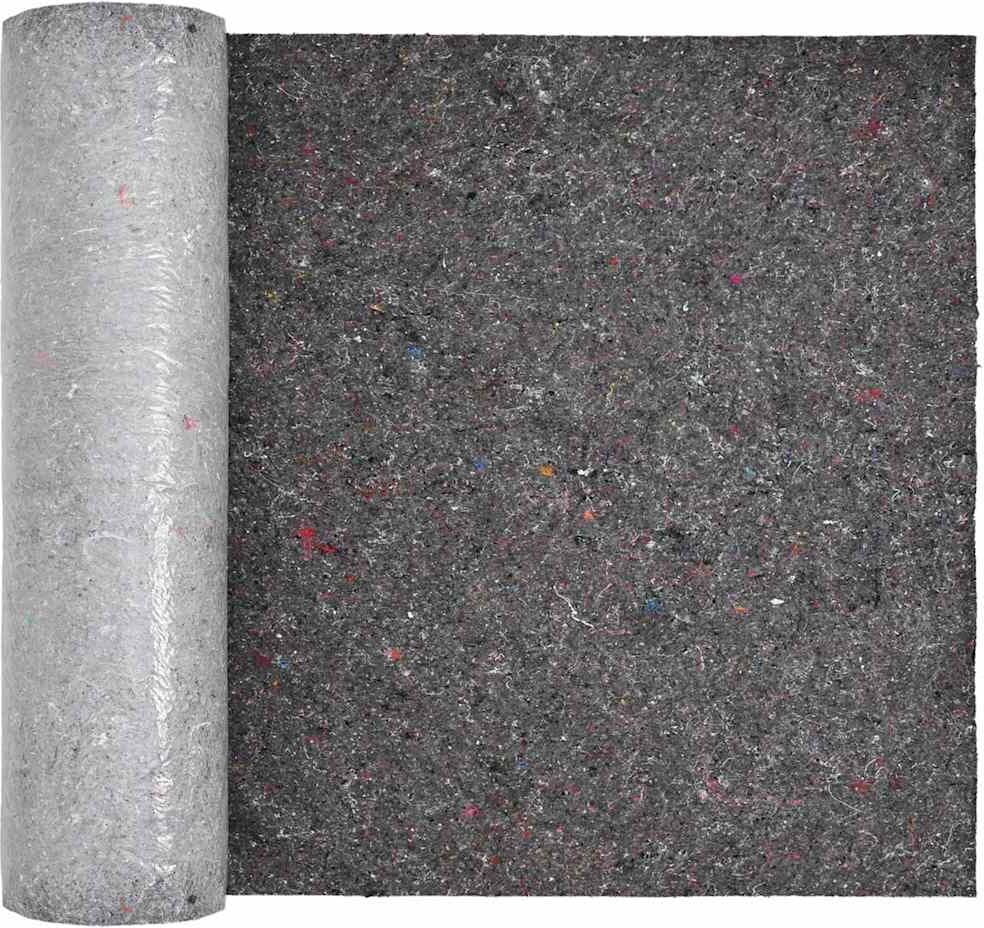 vidaXL Feutre de bassin 1 x 25 m Polyester et coton Gris