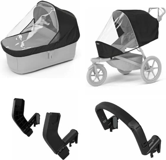 Thule , Tilbehørspakke Til Din  Urban Glide 3, Regntrekk, Bumper Bar Og Bilstol Adaptere