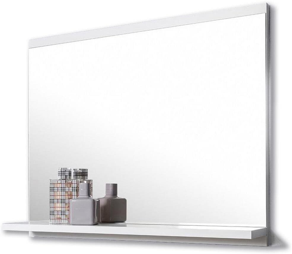 17 Stories Jaki Rectangle Mirror with Shelves 50cm H X 60cm W X 12cm D