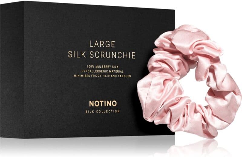 Notino Silk Collection Large scrunchie μεταξωτό λαστιχάκι για τα μαλλιά Pink 1 τμχ
