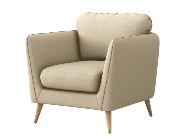 Fauteuil Belmil Beige Microfibre Sole 92 x 89 x 88cm