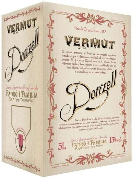 Bag in Box Vermut Donzell Rojo 5L - Vermut español de Vins Padro, 15% vol.