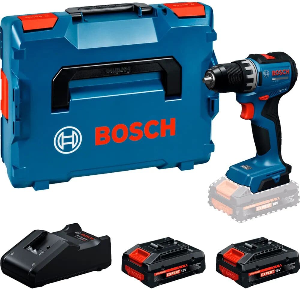 Bosch Destornillador Eléctrico Gsr18v-52 2x Exba18v-40 Lboxx Multicolor One Size