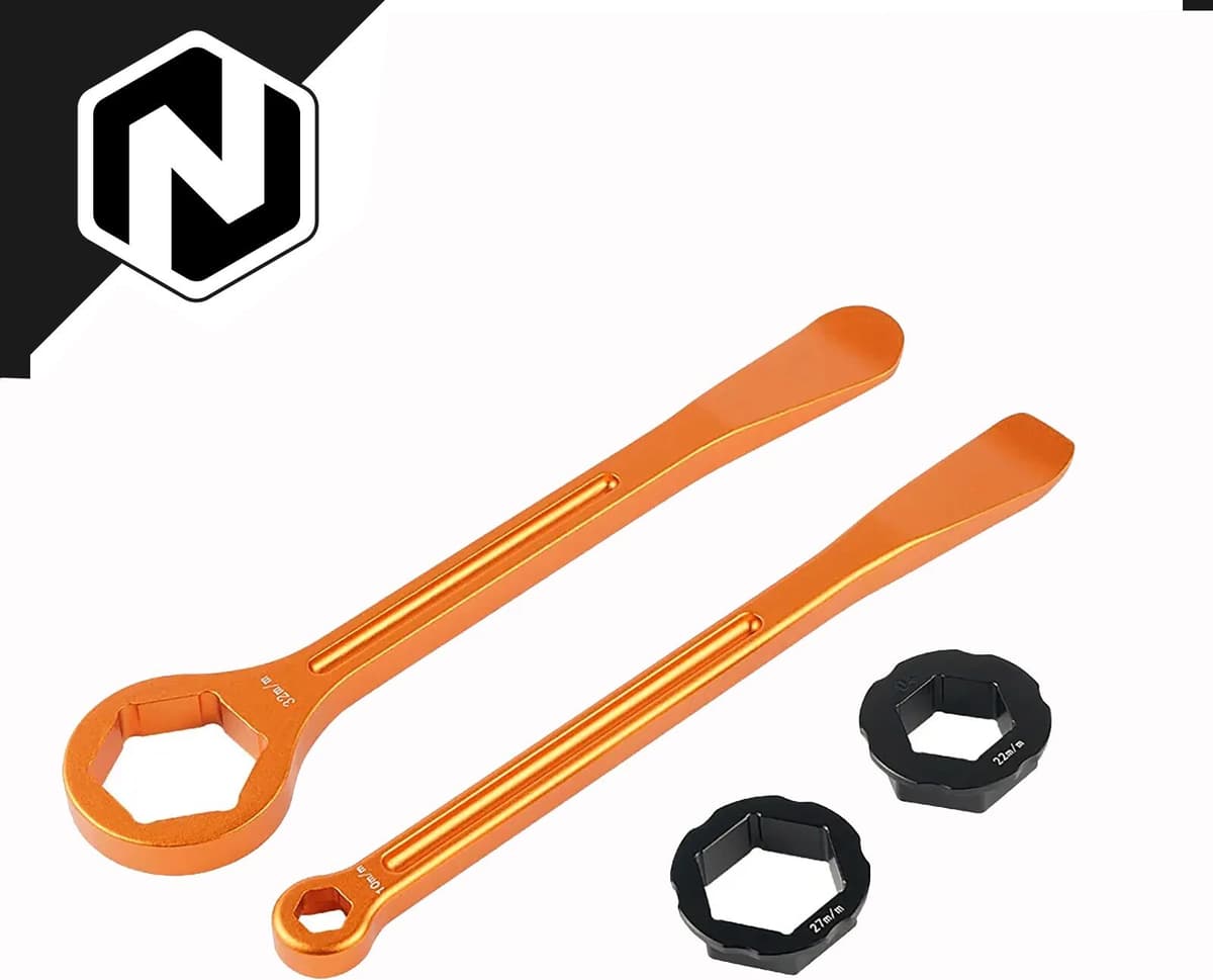 NICECNC 10/13/22/27/32mm Tire Lever Wrench Spanner Tool For ALL 04-2022 For KTM EXC300 SX450 50cc-1290cc Motocross Accessories