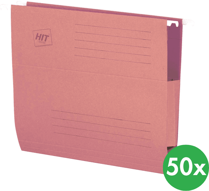 HIT Office Závesné dosky s bočnicami, ružové, 50 ks