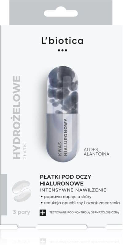 L’biotica Eye Patches Hyaluronic intensywna maska nawilżająca do okolic oczu 3x2 szt.