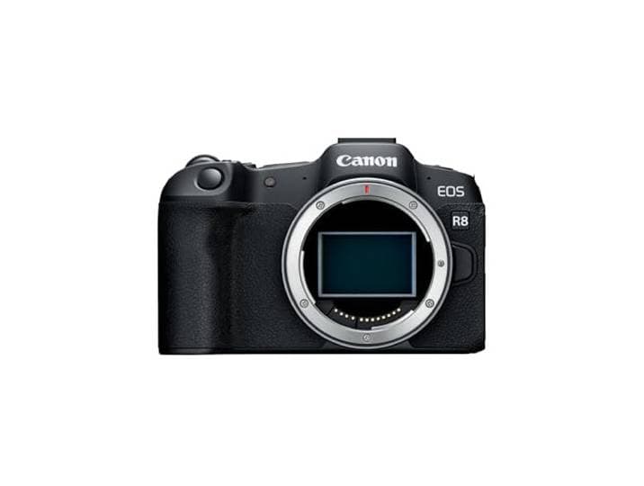 Canon EOS R8 (Gehäuse) – 24,2 MP Vollformat-Systemkamera – Dual Pixel CMOS AF II, 4K bis 60p, bis zu 40 B/s, Touchdisplay, WLAN, Bluetooth & USB-C - Für Vollformat-Kreativität konzipiert