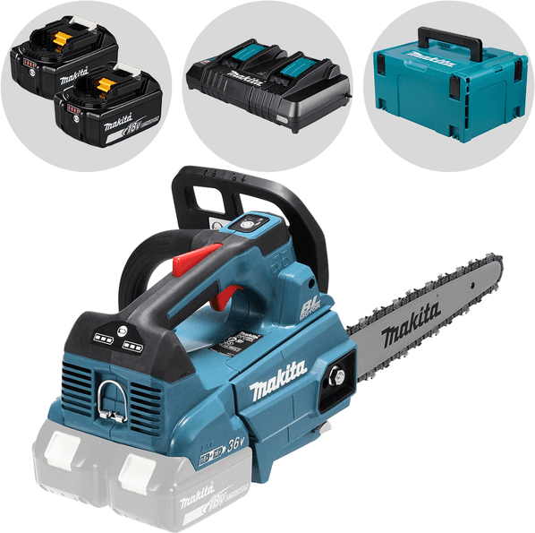 Makita DUC256CZ - Elettrosega a batteria - 2 x 18V 5Ah - Lama da 25cm