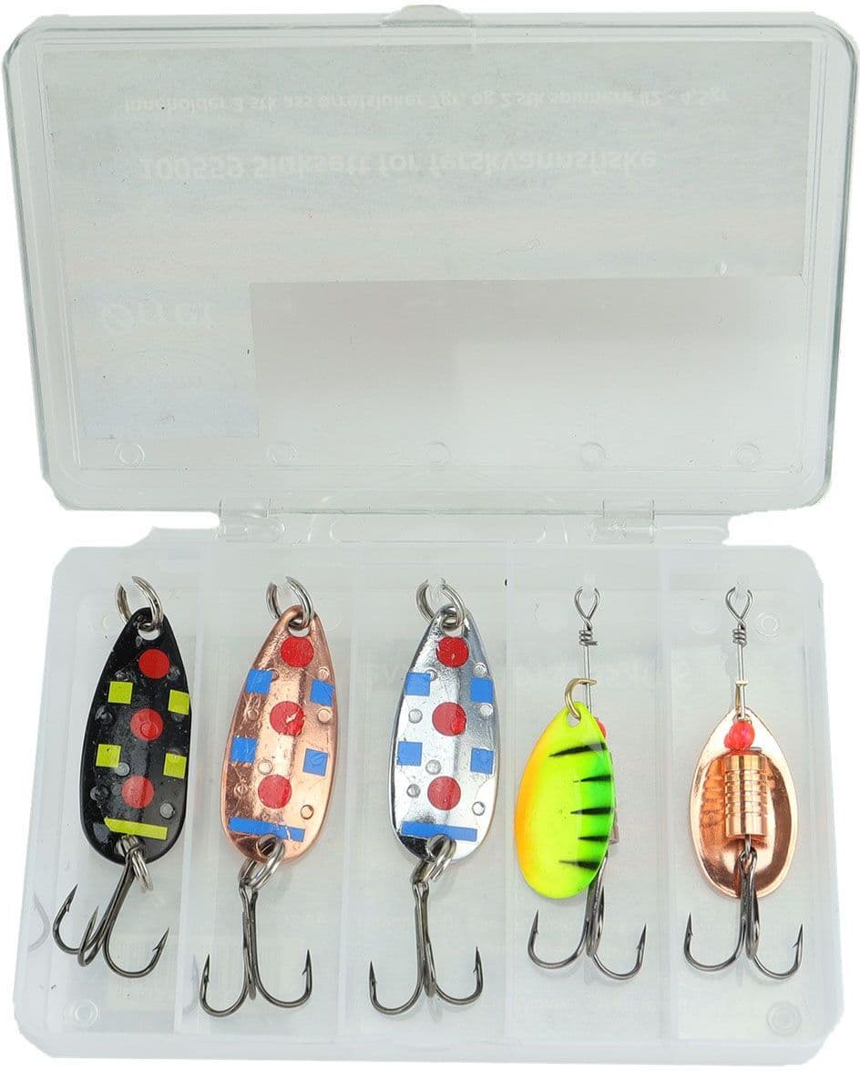 Spinner & Skjesluk - Osean Ferskvann - 7g & 4,5g - 5-Pk