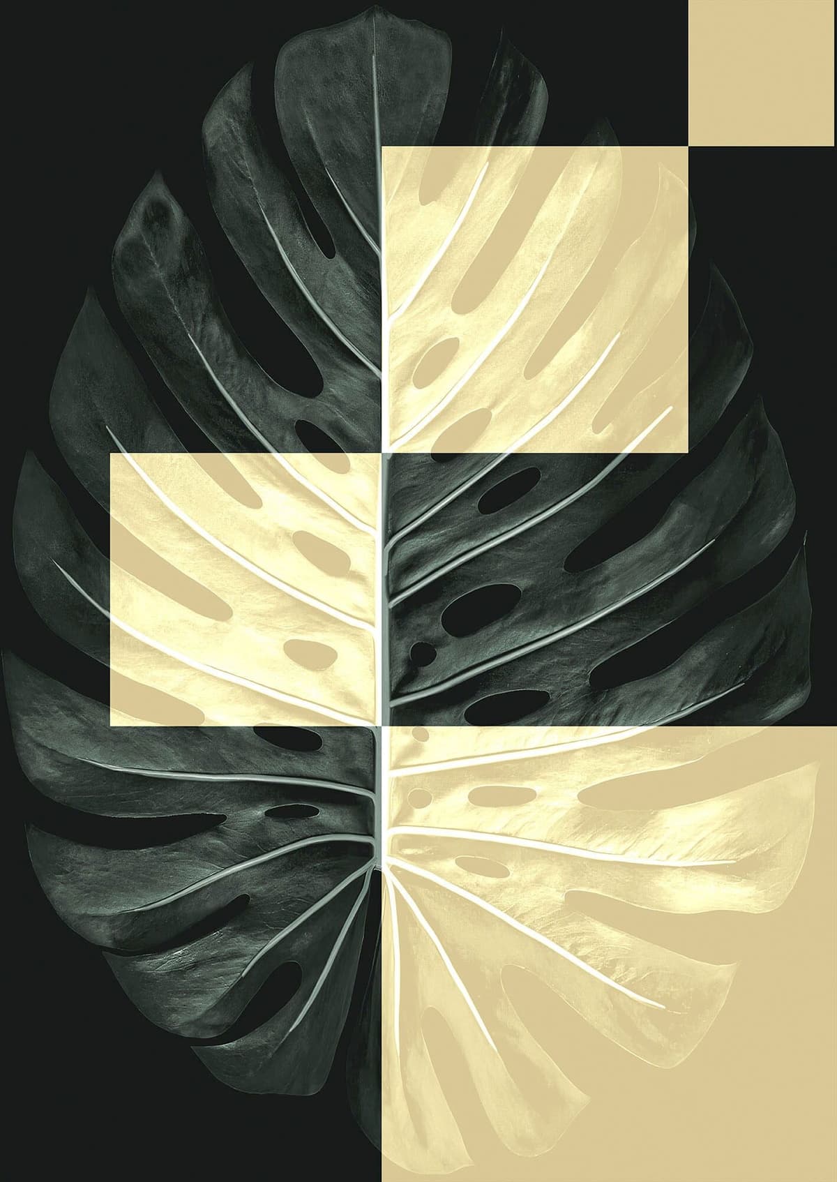 Bild KOMAR "Monstera Theatre", blau (farbe bild(er): blau), B:50cm H:70cm, Holz, Papier, Bilder, Bild, Wandbild zur Dekoration - ohne Rahmen farbe bild(er): blau B/H/T: 50cm x 70cm, Wandbild Disney, 1 Stk.