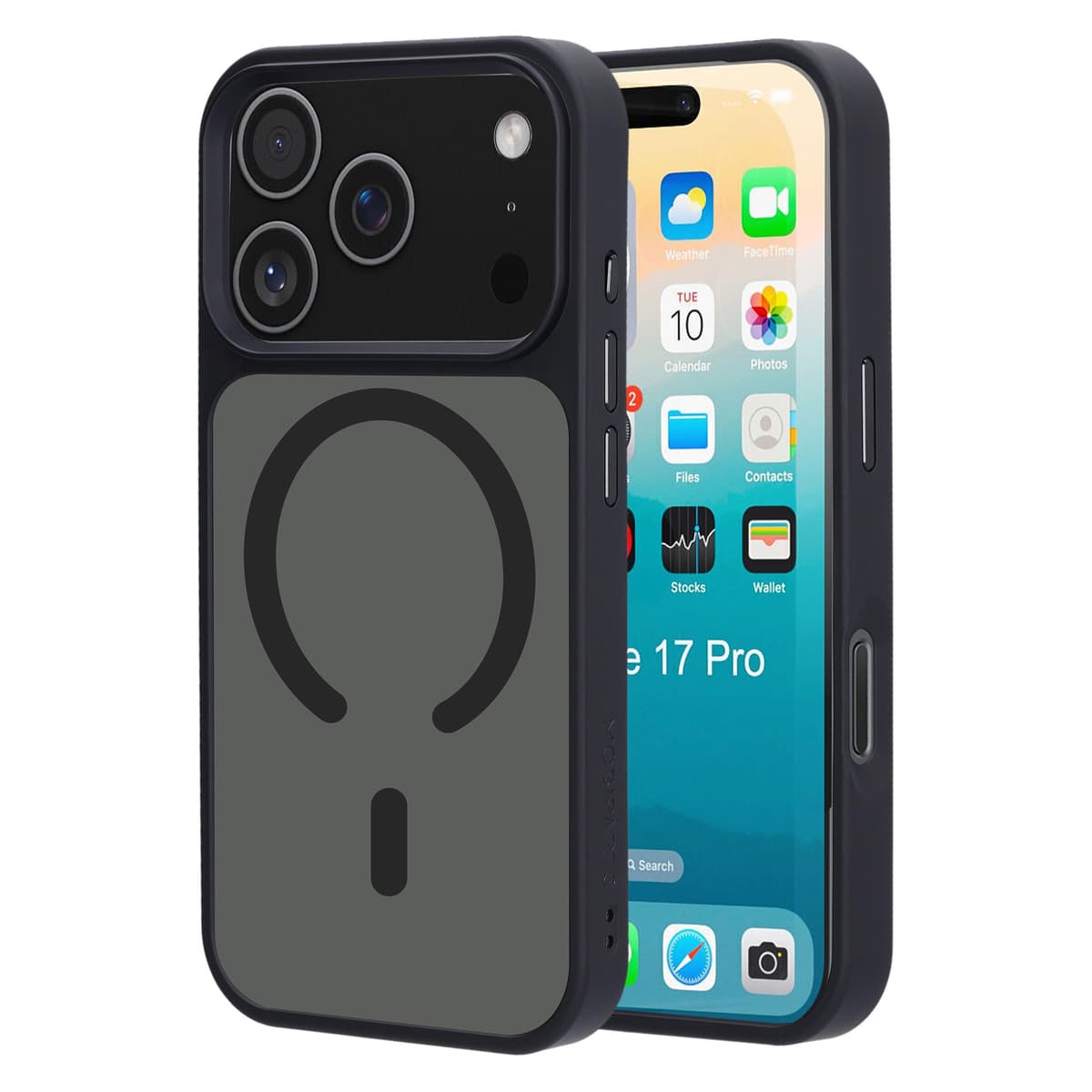 Mobiparts Hardcover Apple iPhone 17 Pro Satin Black (Magsafe Compatible) (Apple iPhone 17 Pro) (MP-130066)