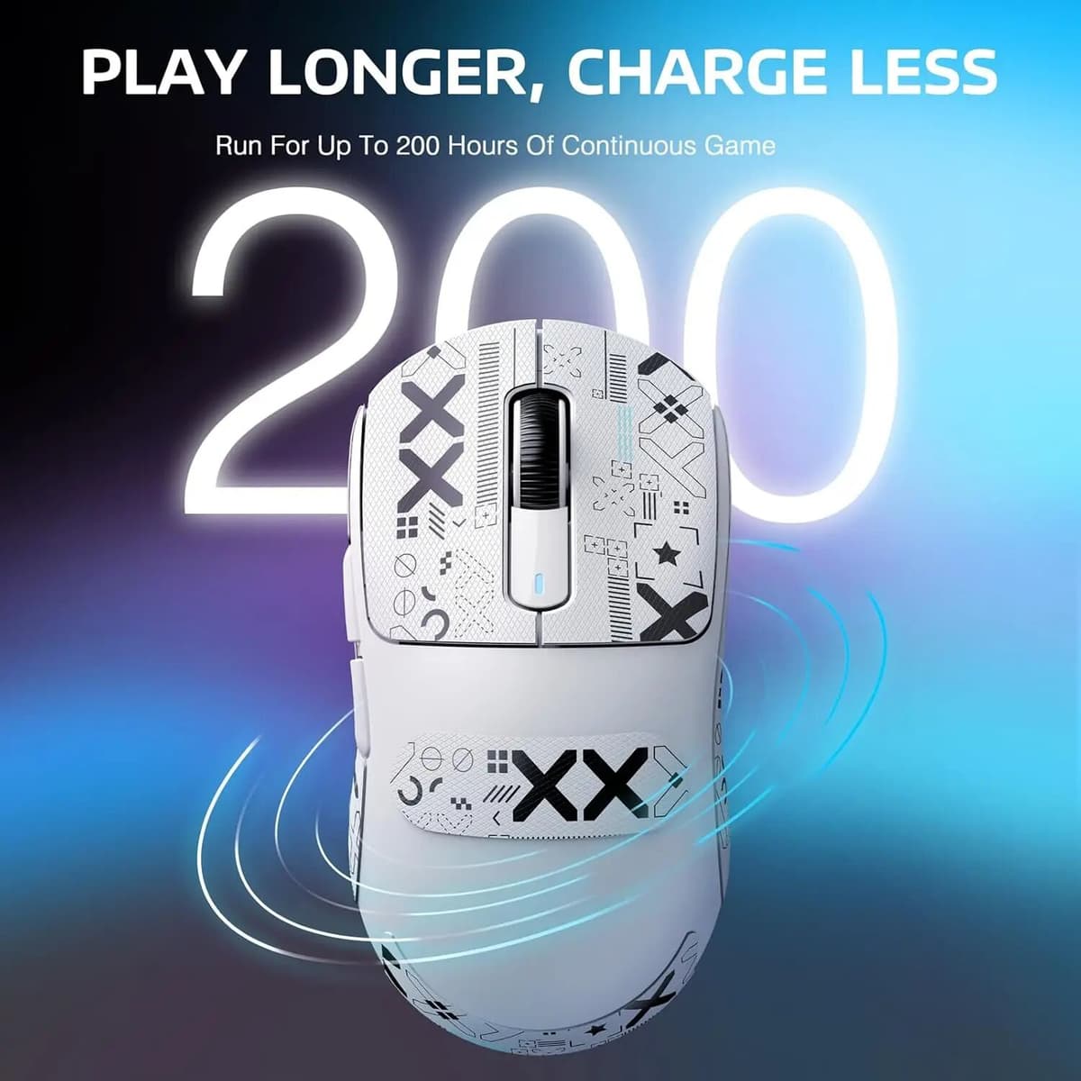 ORIGINAL BRAND ATTACK SHARK X3 Lightweight Wireless Gaming Mouse with Tri-Mode 2.4G/USB-C Wired/Bluetooth for PC/Win/Mac PAW3395