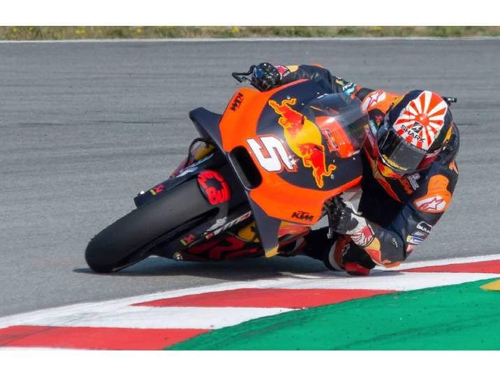 Fototapete PAPERMOON BARCELONA MOTOGP-JOHANN ZARCO 500 CMÃ‚³ MOTORRAD WM XXL , bunt, B:4m L:2,6m, Vlies, Tapeten, Fototapete