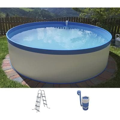Rundpool SUMMER FUN "Arizona", weiß, H:90cm Ø:350cm, Schwimmbecken, Rundpool, ØxH: 350x90 cm
