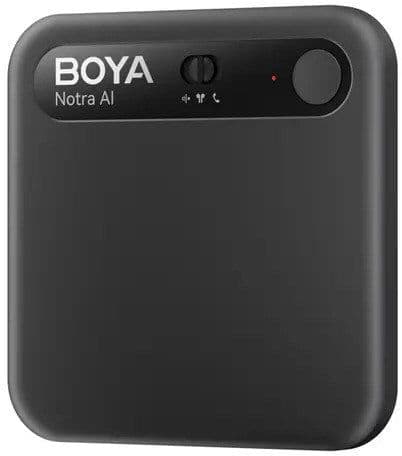 BOYA Notra Stemmeopptaker m. AI - Svart